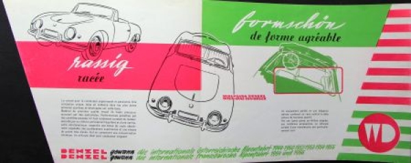 Denzel 1300 Seriensuper Modelprogram 1956 Carbrochure (1713)